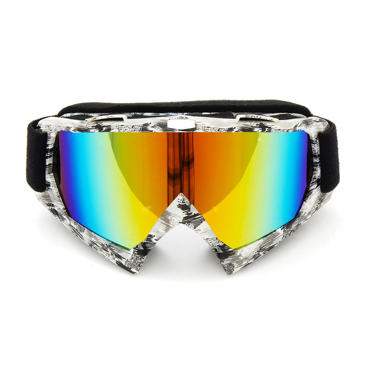 Detachable Motorcycle Ski Goggles - UV Protection, Anti-Radiation, Windproof Riding Glasses