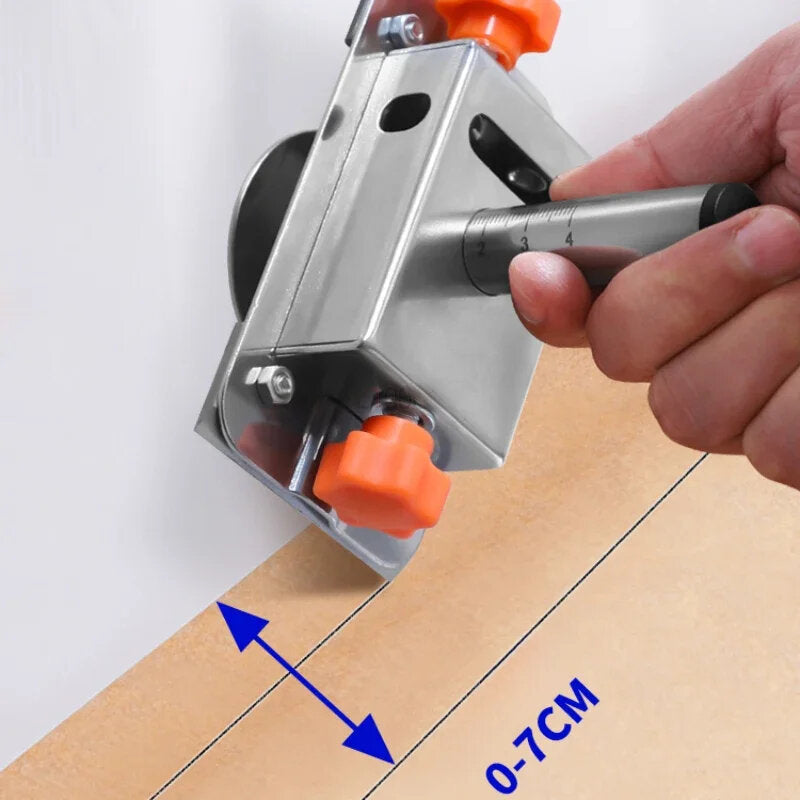 Stainless Steel Woodworking Marking Tool - Multi-Functional & Retractable