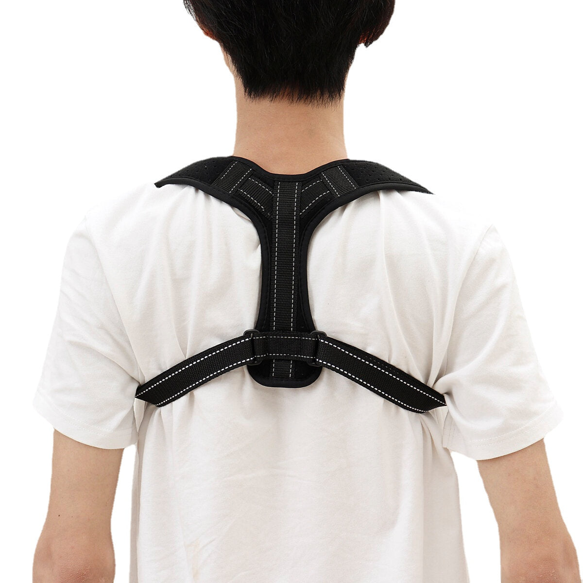 Adjustable Back Shoulder Support Brace Belt - Therapy Posture Corrector, S/M/L