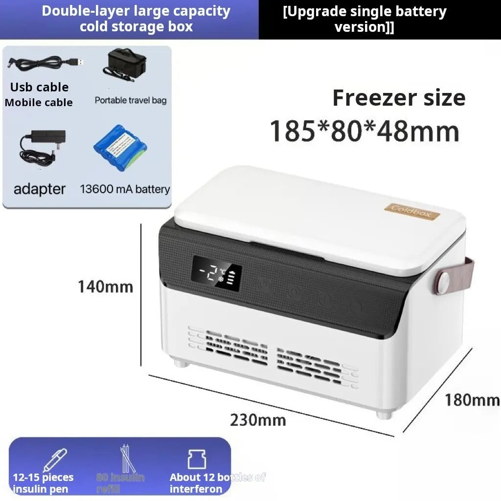 Portable Insulin Refrigerator | Car & Home Travel Medication Cooler | Constant Temperature Drug Box