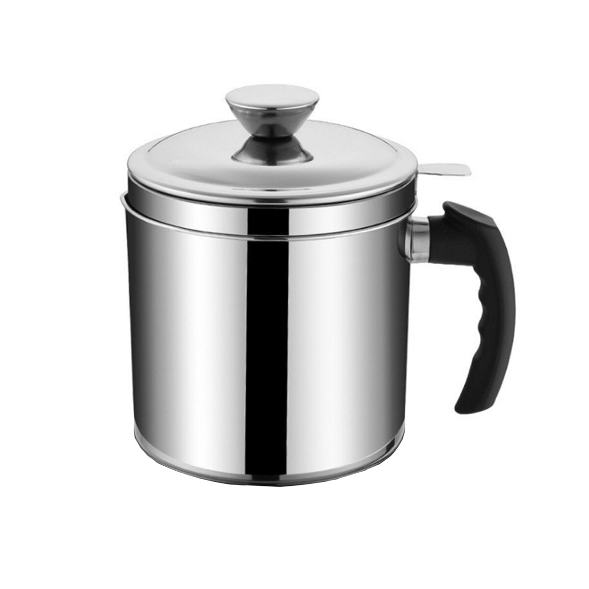 1.3L Stainless Steel Oil Pot with Grease Filter Lid for Kitchen - Cooking Tool, AU