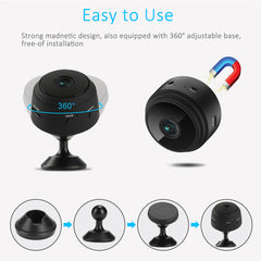 2PCS A9 1080P HD Mini Wireless WiFi IP Cameras with Night Vision for Home Security