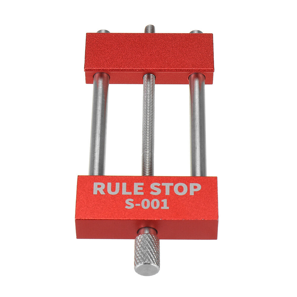 Aluminum Alloy Woodworking Scriber Ruler with Marking Gauge and Rule Stop