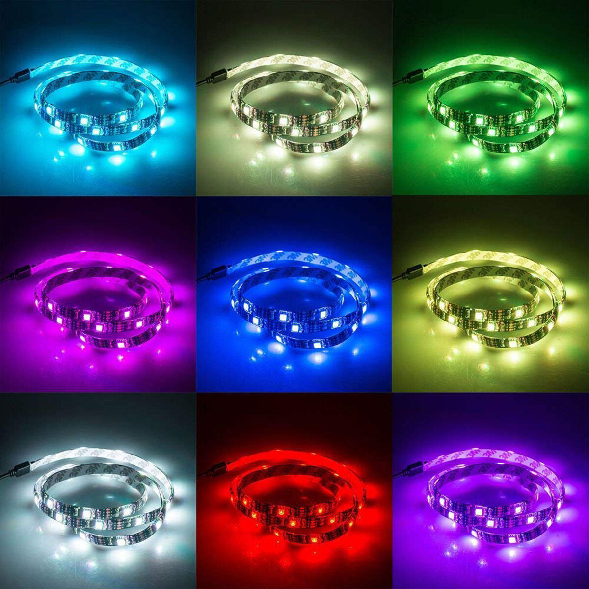 RGB LED Streifen Licht IP65 Wasserdicht Bluetooth Steuerung 5050 USB Bar TV Hintergrundbeleuchtung Weihnachtsdekorationen Ausverkauf