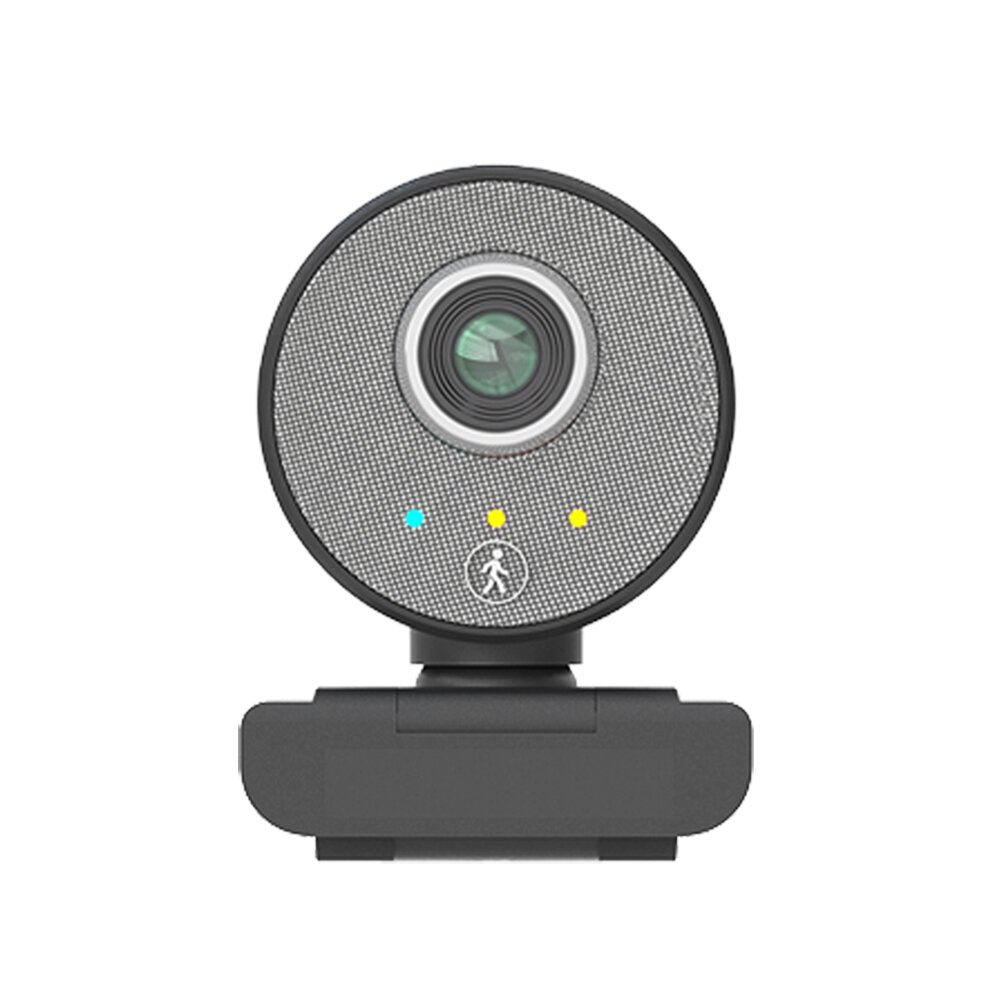 1080P USB Webcam with 360 Degree Panoramic View, Stereo Microphone for Live Streaming on Desktop and Laptop