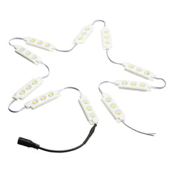 1.5M Waterproof Warm White LED Strip Light Kit SMD5050 for Mirror Signage Lamp + DC12V Adapter