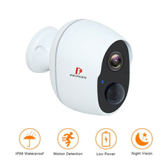 1080P Wireless Battery-Powered IP CCTV Camera - Indoor/Outdoor Waterproof Security, Rechargeable WiFi Battery Camera