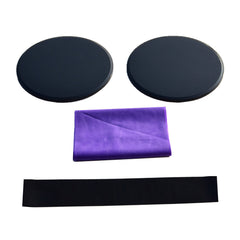 3-Piece Yoga Gliding Discs & Resistance Bands Set for Fitness, Hip & Muscle Training