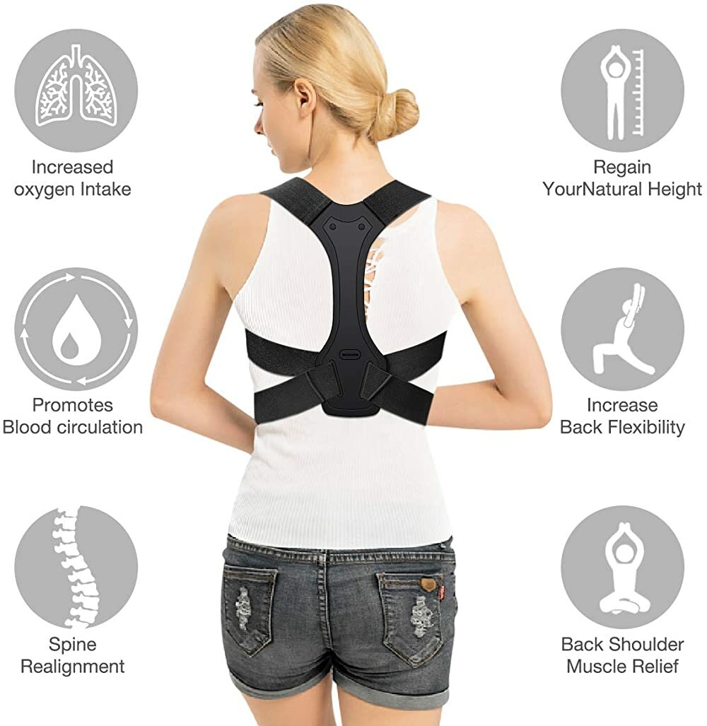 Adjustable Posture Corrector Back and Shoulder Support Tape for Men and Women - Spinal Therapy Health Fixer