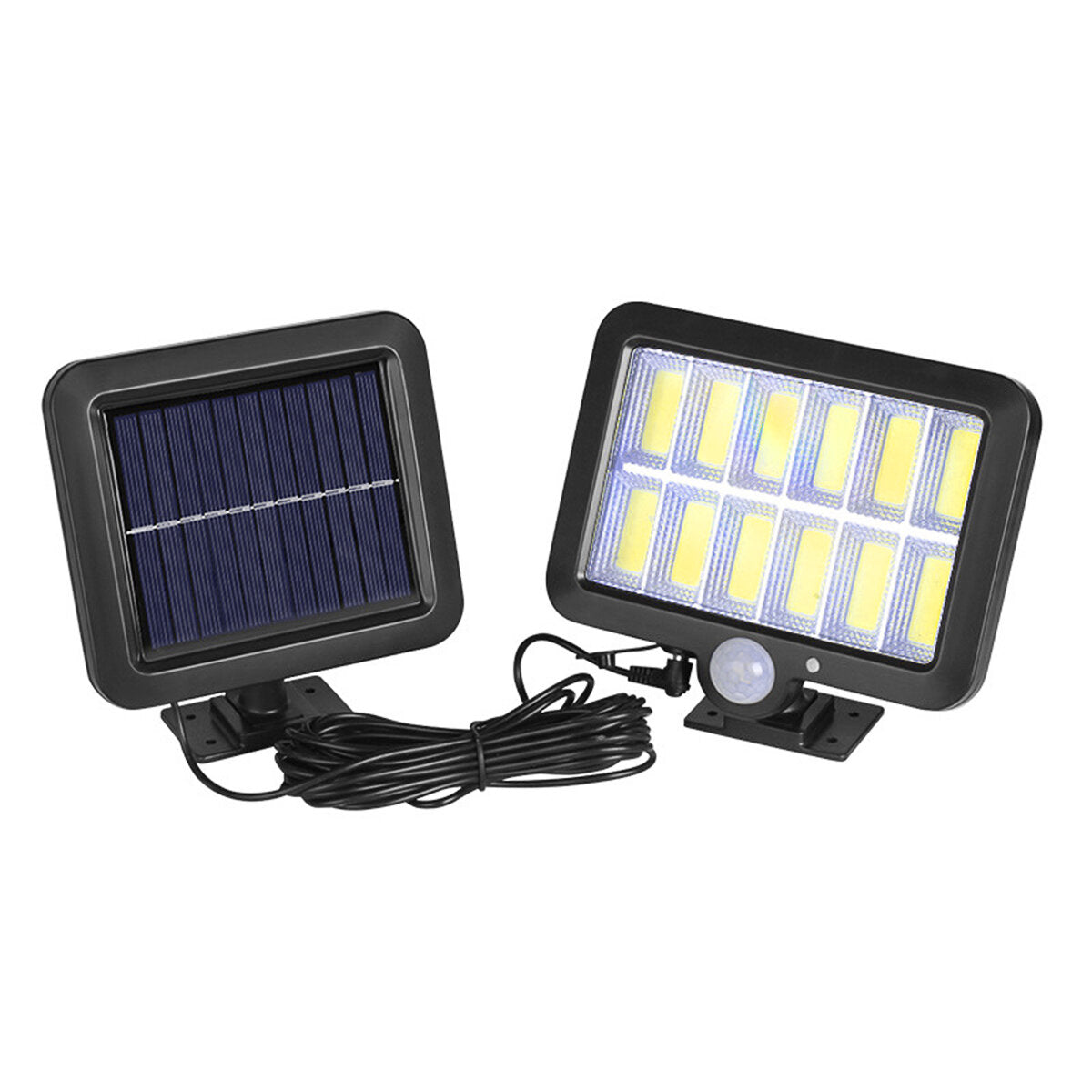 12 Grid Waterproof Solar Light with Body Sensor, Single/Three Mode, No Remote Control