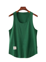 Men's Solid Color Sleeveless Sport Tank Tops - Athletic Gym Wear