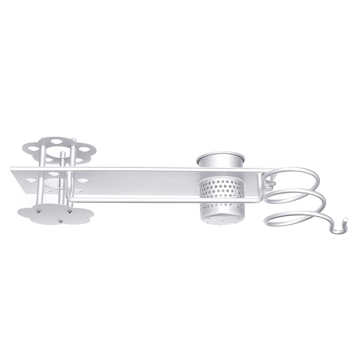 Space Aluminum Multifunctional Hair Dryer Bracket and Bathroom Shelf