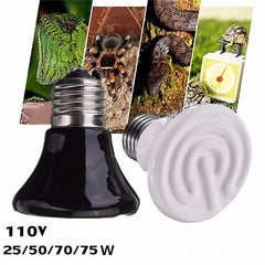 110V 60mm Pet Ceramic Emitter Heater for Reptiles - 25W/50W/75W/100W