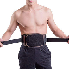 Unisex Adjustable Lower Back Brace with Lumbar Support and Pulley System for Pain Relief