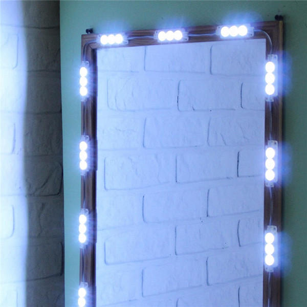 1.5M Waterproof White LED Module Strip Light Kit SMD5630 for Mirror Signage Lamp + DC12V Adapter