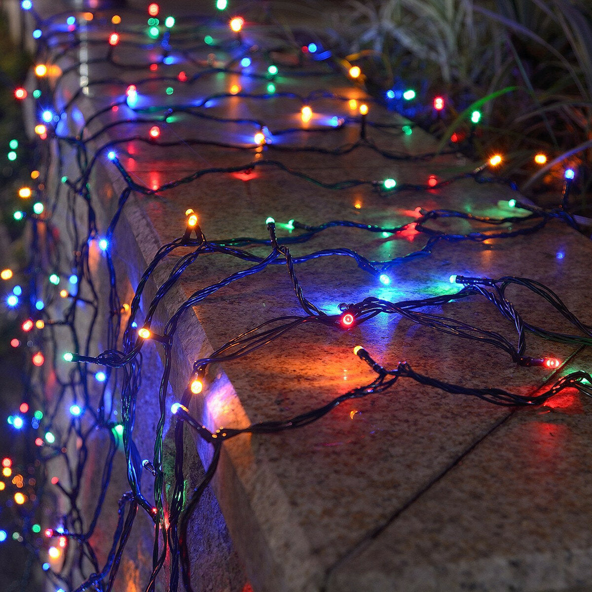 100/200/300 LED Solar Lichterkette - Kupferdraht, wasserdicht für den Garten im Freien