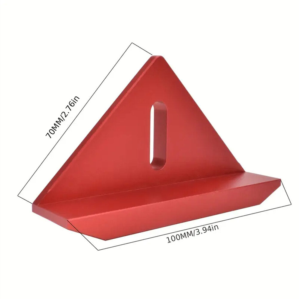 Precision 45° Aluminum Miter Square Ruler for Woodworking and Saw Cutting