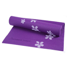 6MM Non-Slip PVC Yoga Mat - Thickened, Printed, Ideal for Beginners and Fitness Exercises