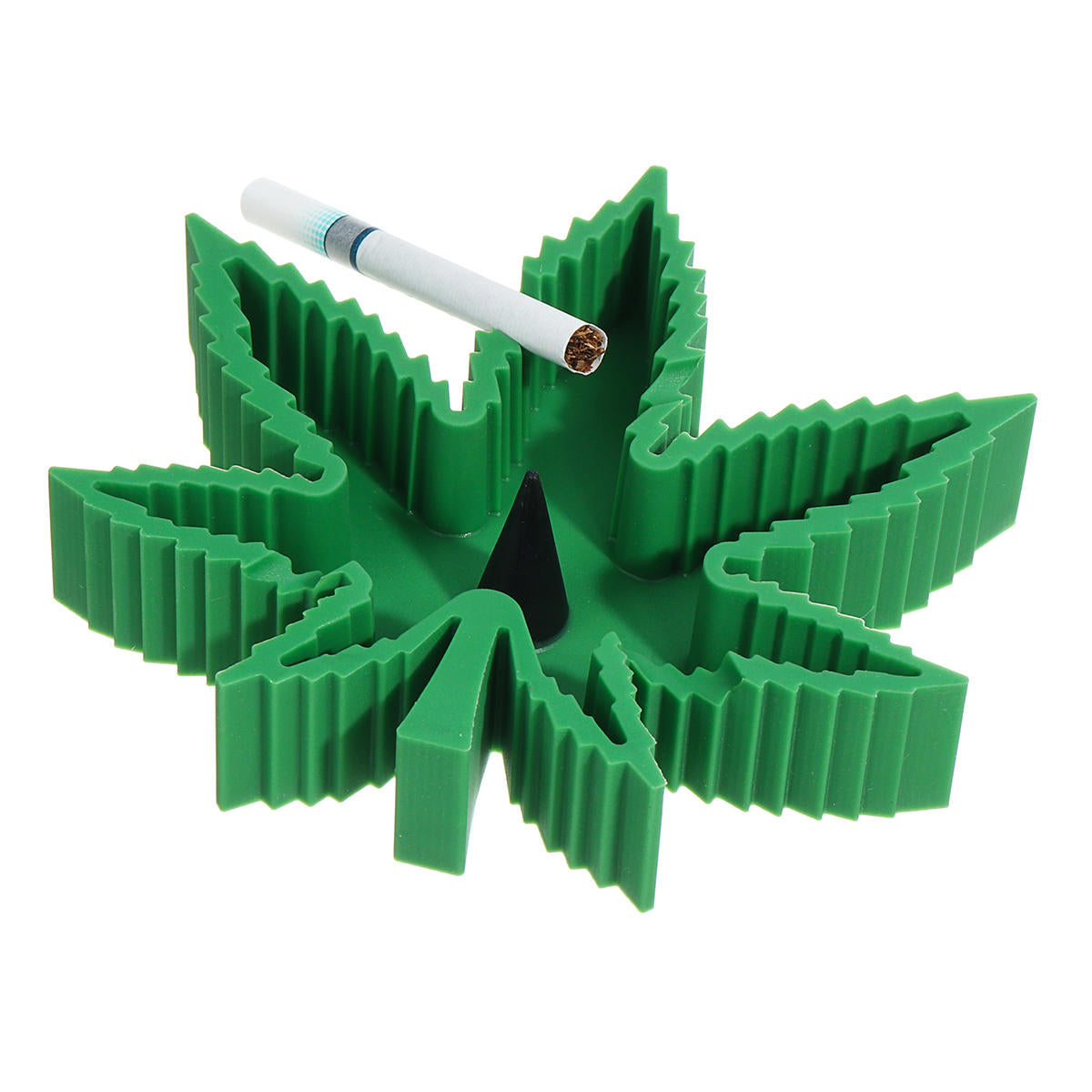 Heat Resistant Leaf-Shaped Silicone Ashtray - High Quality Collectible Smoking Tool for Car