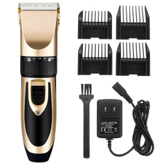 Rechargeable Men's Electric Hair Clipper Trimmer Beard Shaver 110-240V with Ceramic Blade