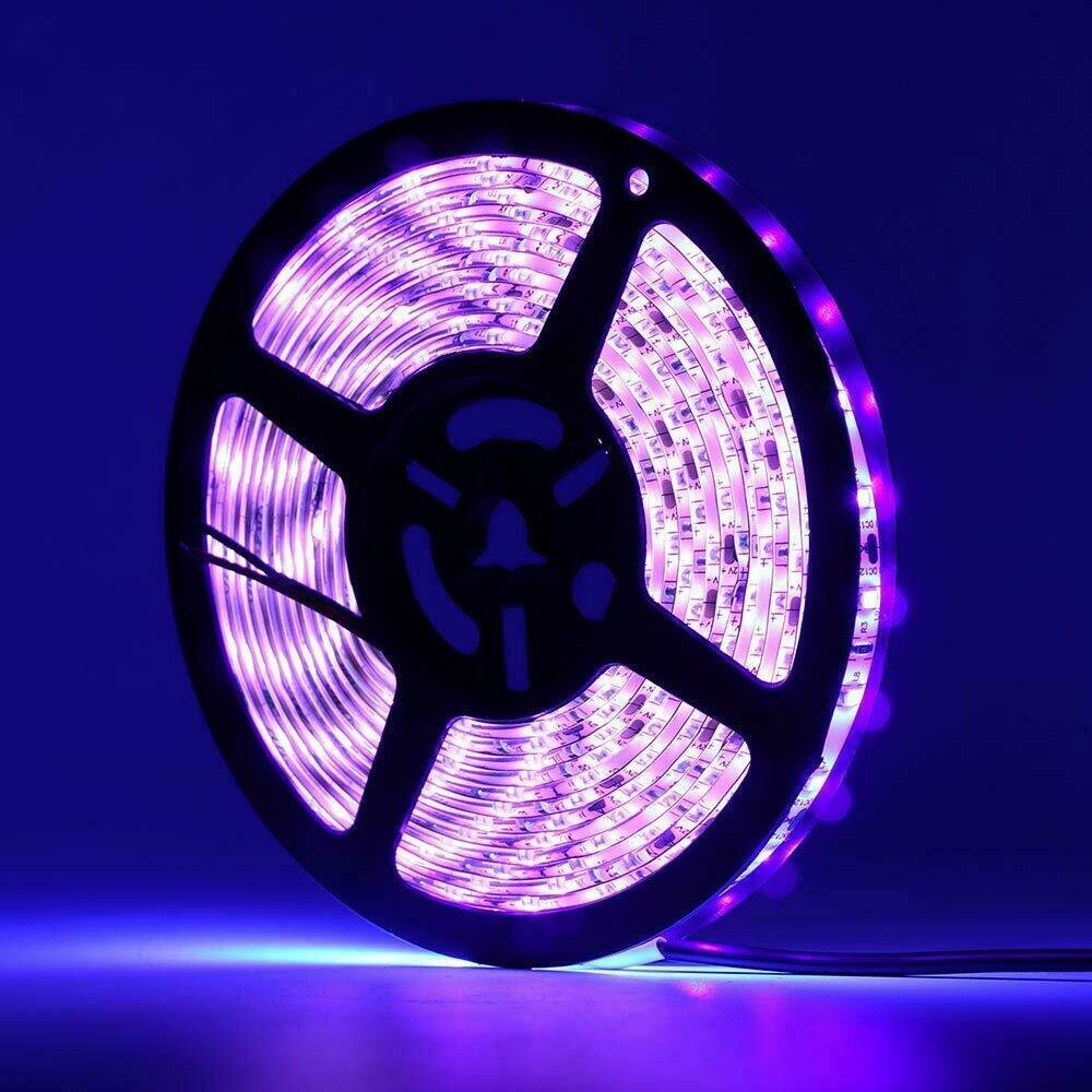 10 m UV-LED-Lichterkette – 10 m flexibles violettes Schwarzlicht, 60 LEDs pro Meter