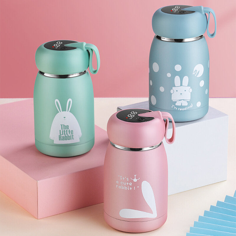 320ml Stainless Steel Thermos Water Bottle with Smart Temperature Display - Vacuum Flask Mug
