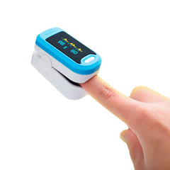 Portable Finger-Clamp Pulse Oximeter Monitor - SpO2 Blood Oxygen Saturation Measurement Device