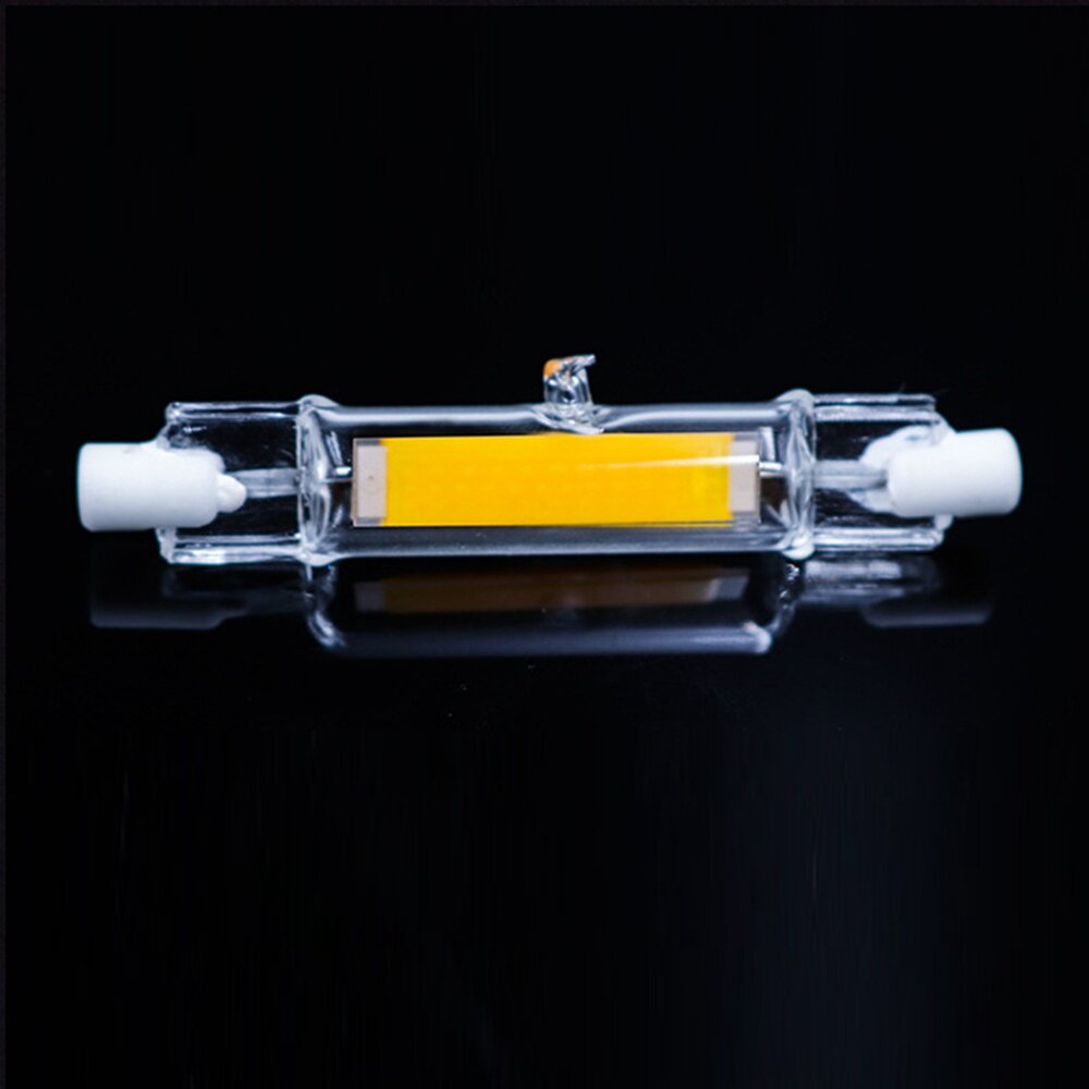 Dimmable 78MM 5W R7S LED COB Light Bulb, AC220-240V Glass Tube for Floodlight Halogen Replacement