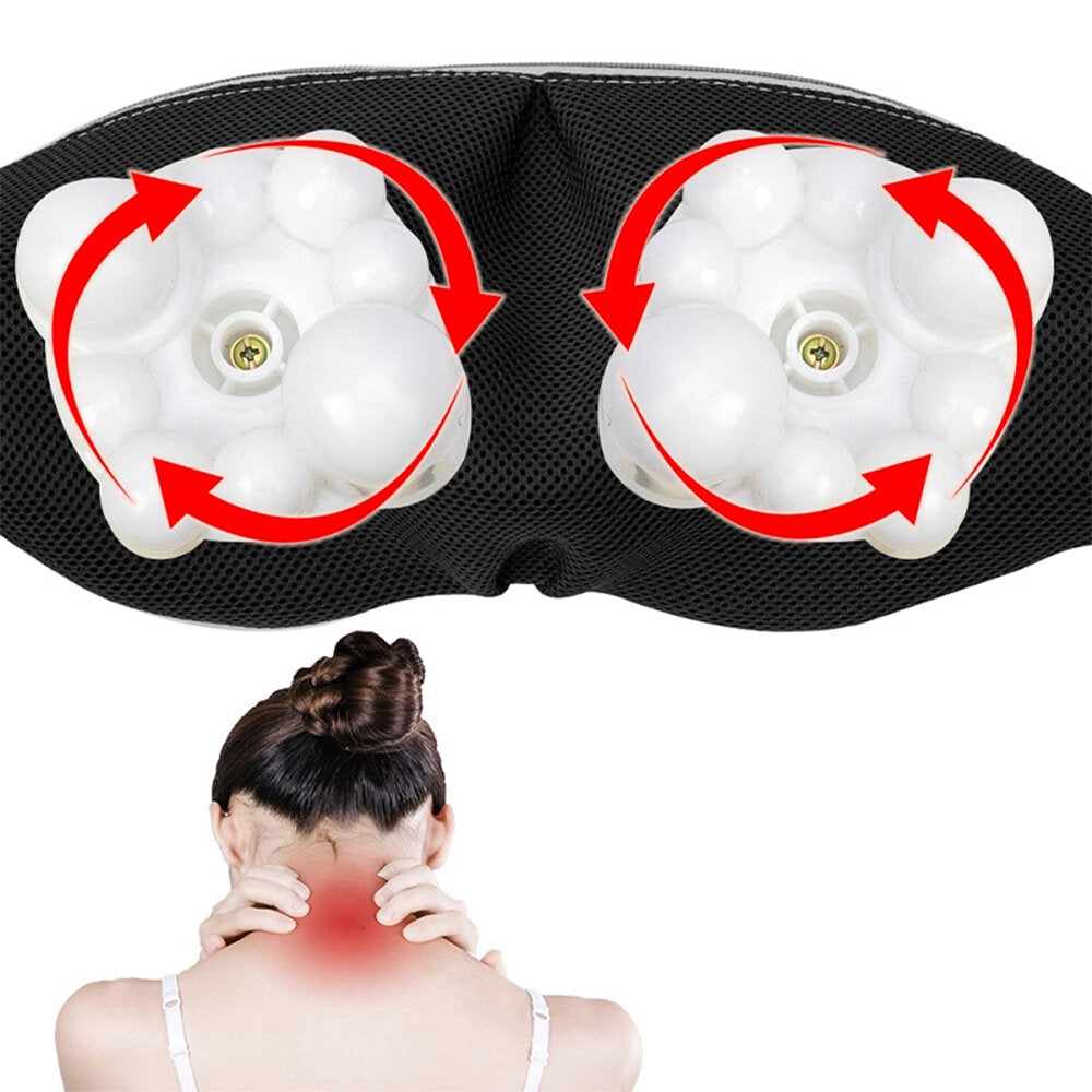 U-Shape Shiatsu Back Neck Shoulder Massager with Infrared Heat, 4D Kneading for Car/Home Use