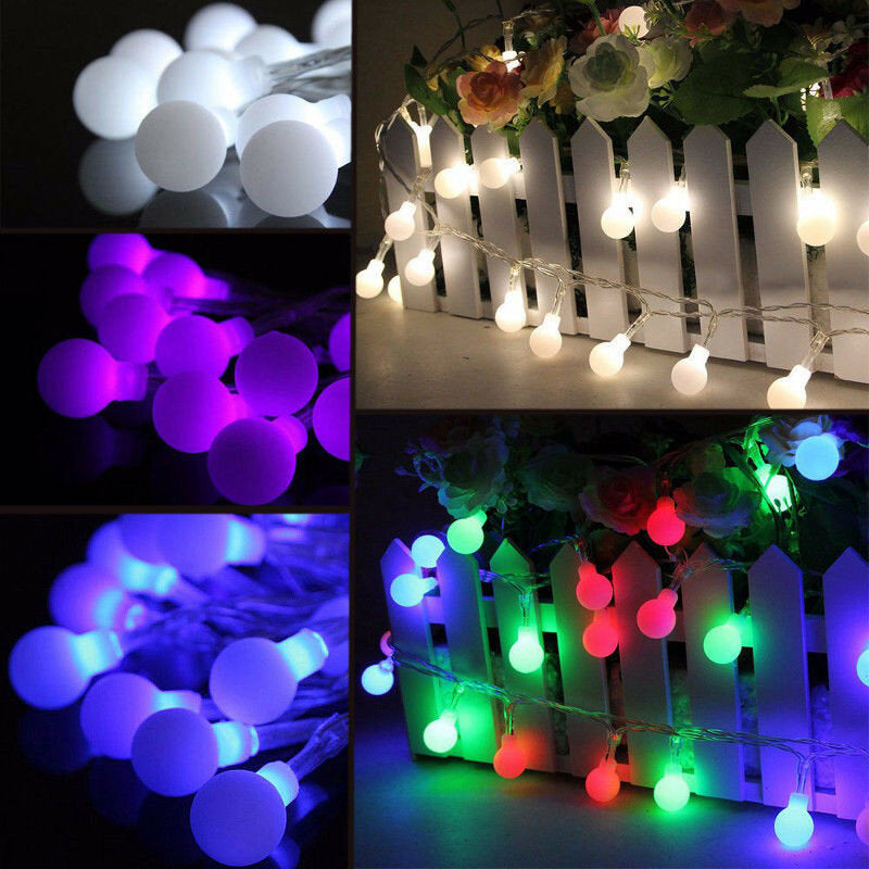 10M 100 LED Lichterkette Beerenkugel Lampe für Hochzeit, Weihnachtsbaum, Partydeko