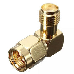 10Pcs SMA Male to Female Right Angle Crimp RF Adapter Connectors