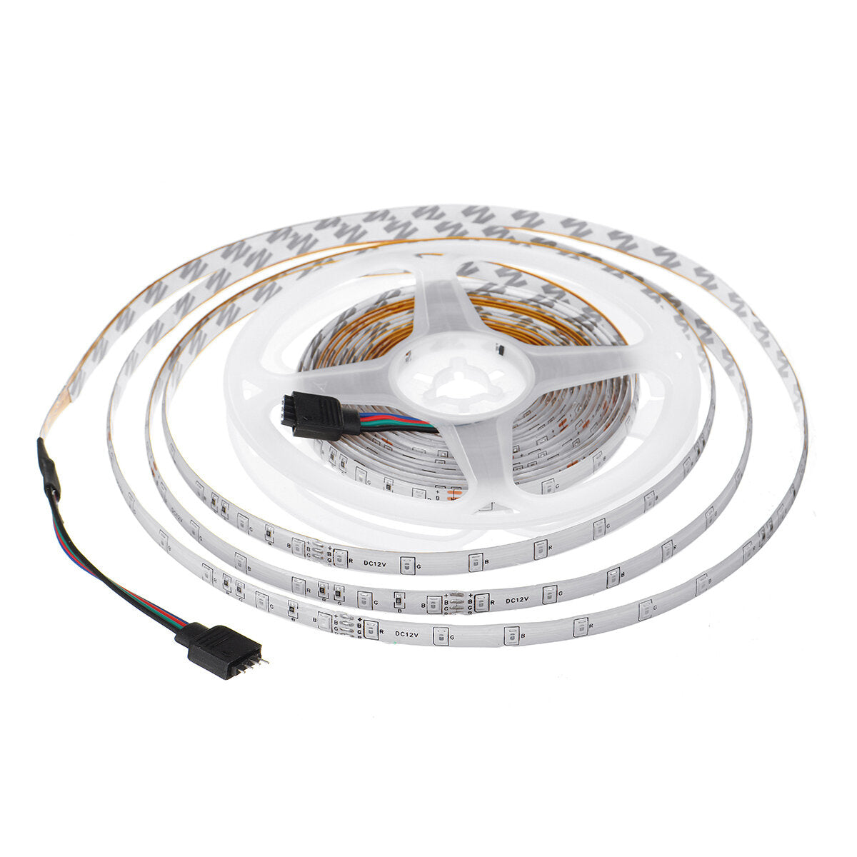 16FT RGB LED Light Strip 300 LEDs Waterproof/Non-Waterproof Music Sync with 20-Key Remote & Power Adapter