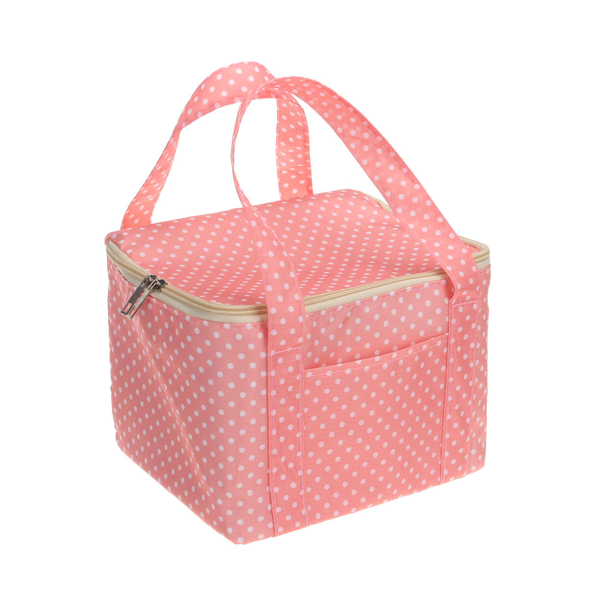 Portable Oxford Cloth Insulated Lunch Bag - Square Thermal Tote for Outdoor Picnic