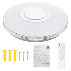 110-240V LED RGB Music Smart Ceiling Lamp - Wifi/Bluetooth, APP/Remote Control for Kitchen & Bedroom