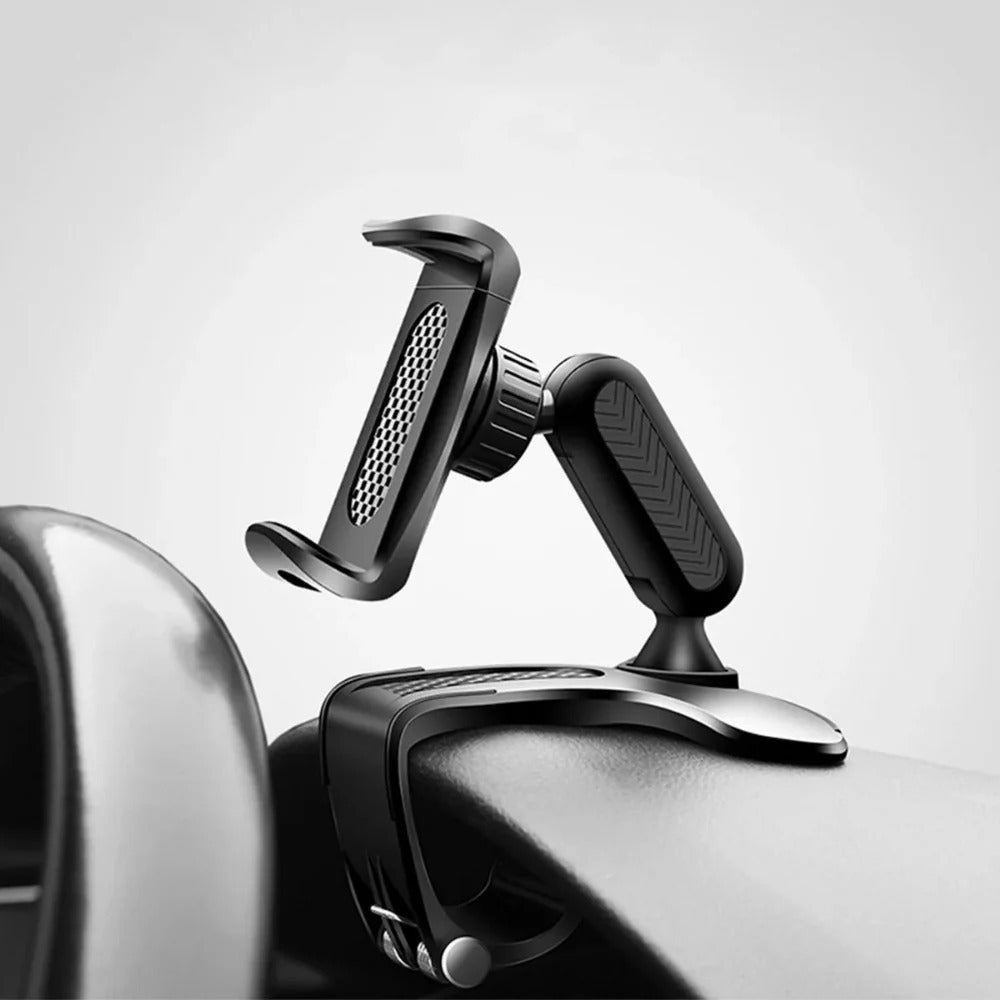 360 Degree Rotation Car Phone Holder for Sun Visor and Dashboard