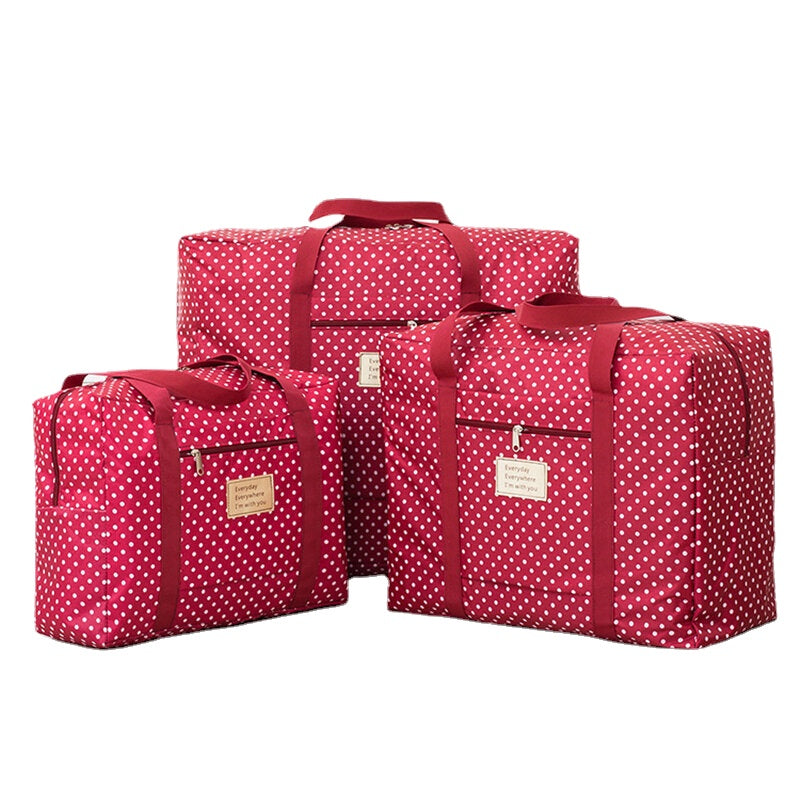 Portable Waterproof Travel Storage Bag - Large Capacity Folding Quilt Home Organizer