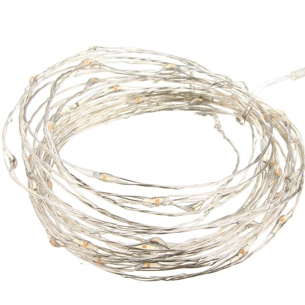 10M 100 LED Silver Wire Waterproof Christmas Outdoor String Fairy Lights DC12V