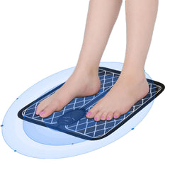 EMS Intelligent Portable Electric Foot Pad Massager with Remote Control and Kneading Function