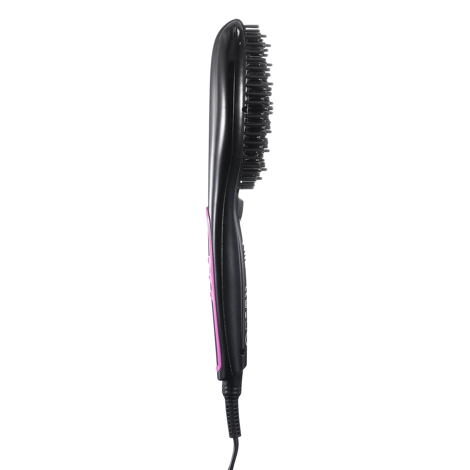 Anti-Scald Ionic Hair Straightener Brush - Ceramic Heating, Adjustable Temperature, Auto-Off