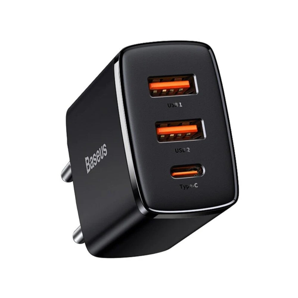 30W 3-Port USB PD Ladegerät, Schnellladeadapter für iPhone, Huawei, Samsung, Xiaomi