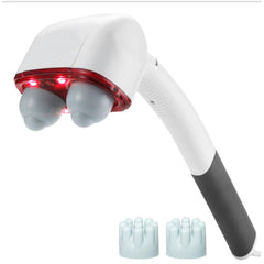 Double Head Electric Back Massager - Handheld Heating, Vibrating, Deep Percussion for Full Body Muscle Relaxation