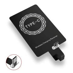 Qi Wireless Charger Receiver - Fast Charging Adapter for iPhone 5-7 & Android Phones