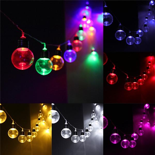 20-Piece LED Clear Festoon Party String Light Kit with Connect Cable - Vintage Style