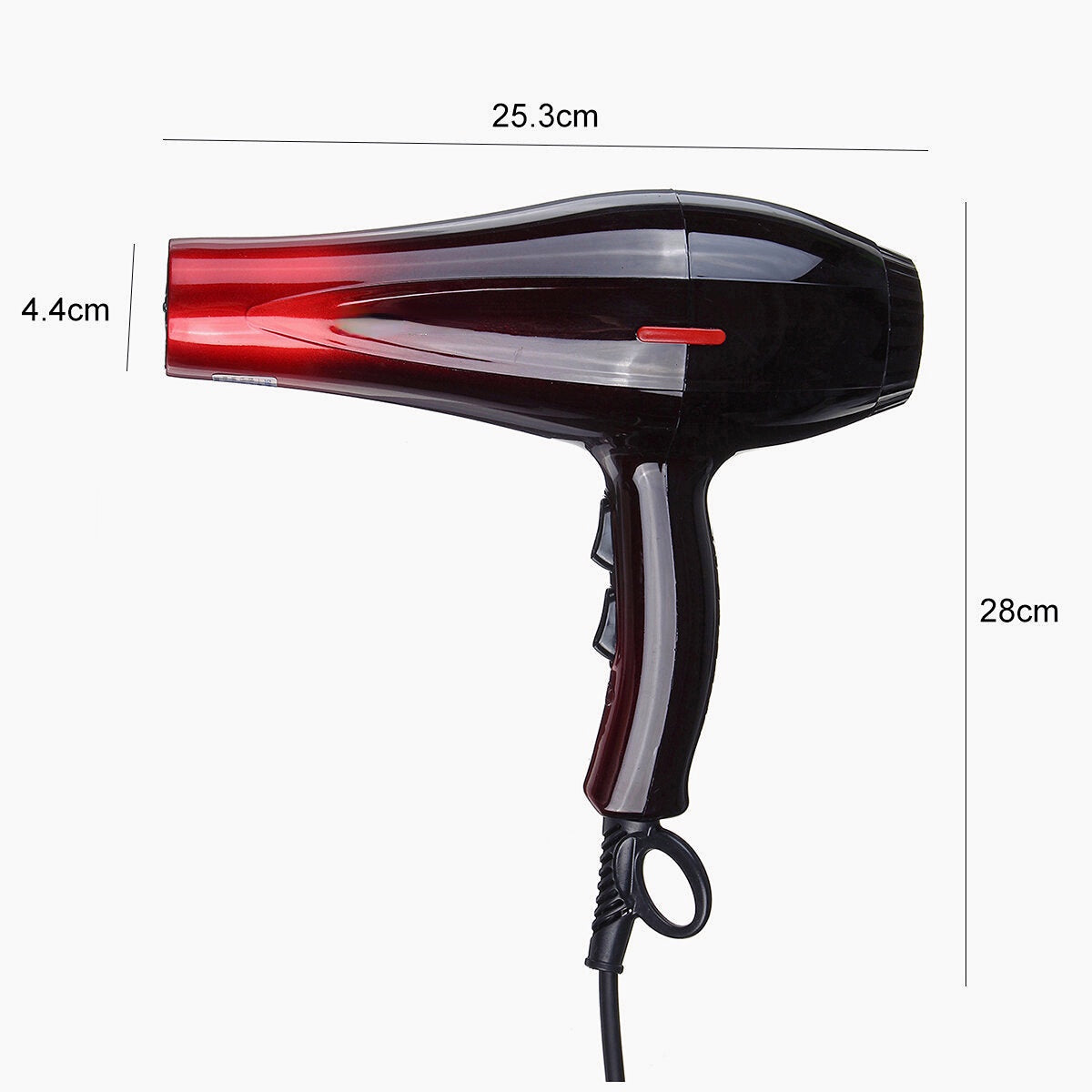 2000W High Concentration Ion Hair Dryer with 3 Heat Settings, 2 Speeds, and 8 Accessories