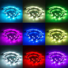 DC5V wasserdichter USB-RGB-LED-Lichtstreifen 1M-5M 5050 SMD Bluetooth-Steuerung für TV-/Computer-Hintergrundbeleuchtung