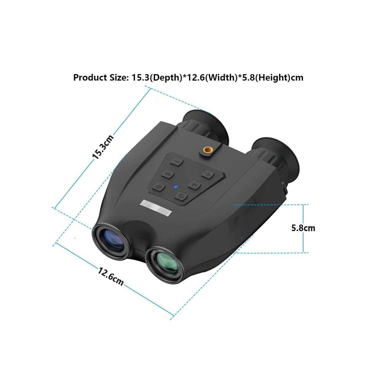 Dual Tube Night Vision Scope, 300m Infrared, 2.5k Ultra HD, Head-mounted Hunting Telescope