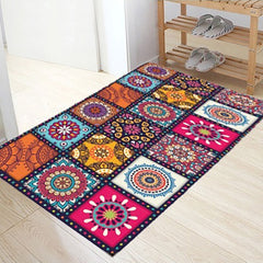 Bohemian Non-Slip Floor Mat Rugs for Kitchen, Bathroom, Door Entrance - Sizes: 40x60CM, 60x90CM, 60x180CM