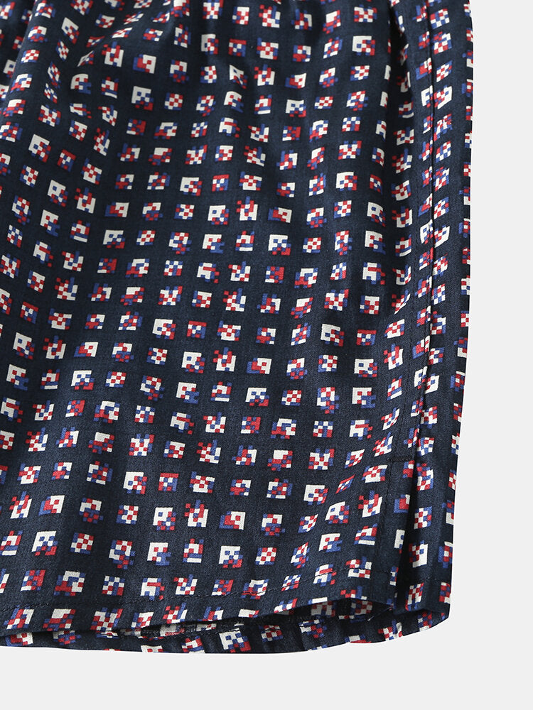 Atmungsaktive Boxershorts für Herren aus 100 % Baumwolle mit lockerer Passform und Home Arrow-Print