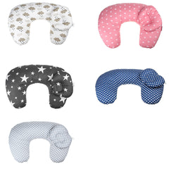 Newborn Baby Cot Pillow - Anti Flat Head, Neck Support, Anti Roll Cushion for Infants