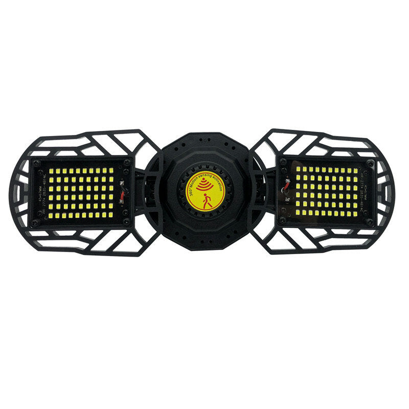 Ultra-Bright 40/60/80W Deformable LED Garage Ceiling Light, E26/E27, Motion Activated